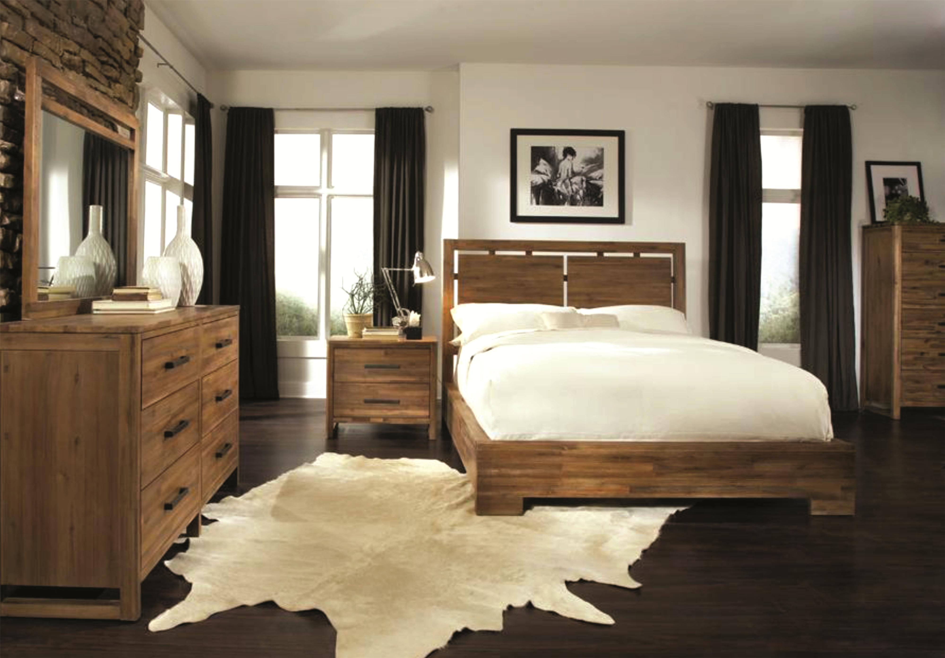 Cresent Fine Furniture Waverly TwoDrawer Modern Rustic Nightstand with BuiltIn Power Strip